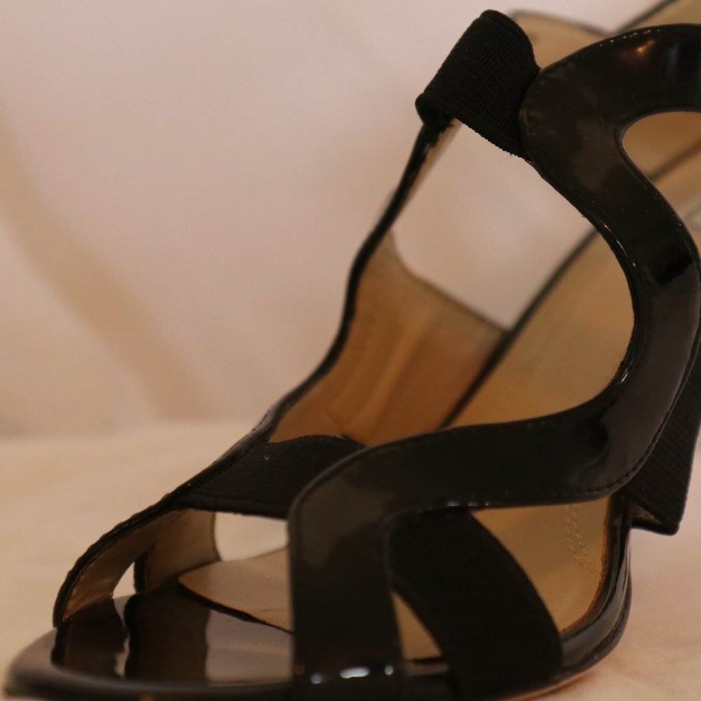 ARNOLD CHURGIN BLACK SANDALS SIZE 8 1/2 USED - Picture 12 of 16